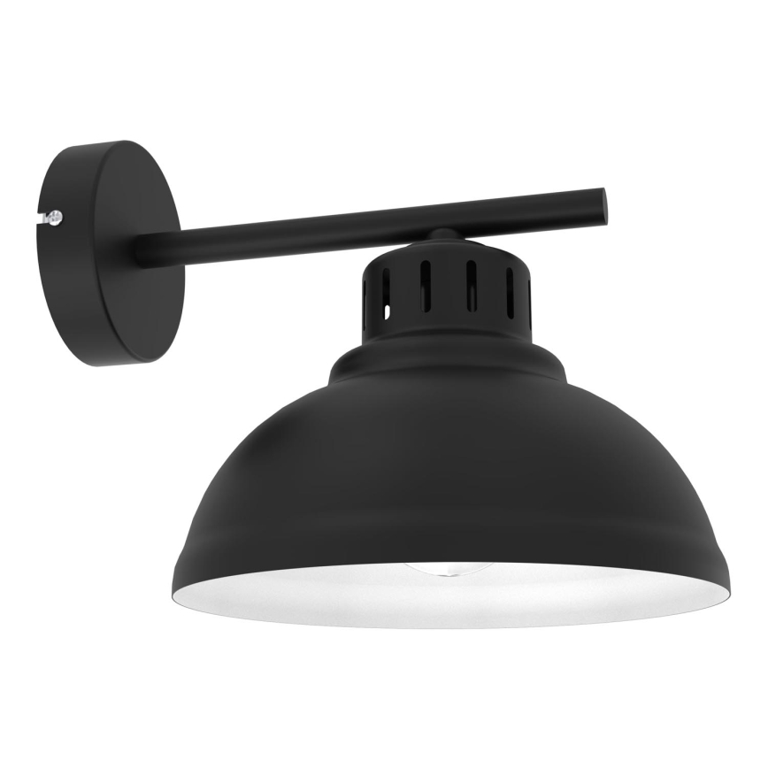 Væglampe SVEN 1xE27/15W/230V sort