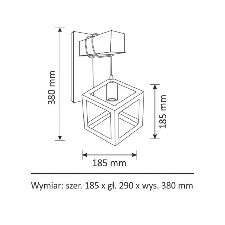 Væglampe SWEDEN 1xE27/20W/230V