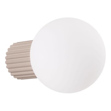 Væglampe til badeværelse HALO 1xG9/8W/230V diameter 12 cm IP44 beige