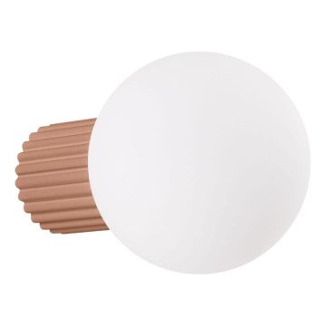Væglampe til badeværelse HALO 1xG9/8W/230V diameter 12 cm IP44 brun
