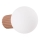 Væglampe til badeværelse HALO 1xG9/8W/230V diameter 12 cm IP44 brun