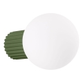 Væglampe til badeværelse HALO 1xG9/8W/230V diameter 12 cm IP44 grøn