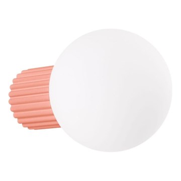 Væglampe til badeværelse HALO 1xG9/8W/230V diameter 12 cm IP44 lyserød