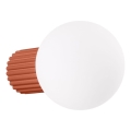 Væglampe til badeværelse HALO 1xG9/8W/230V diameter 12 cm IP44 orange
