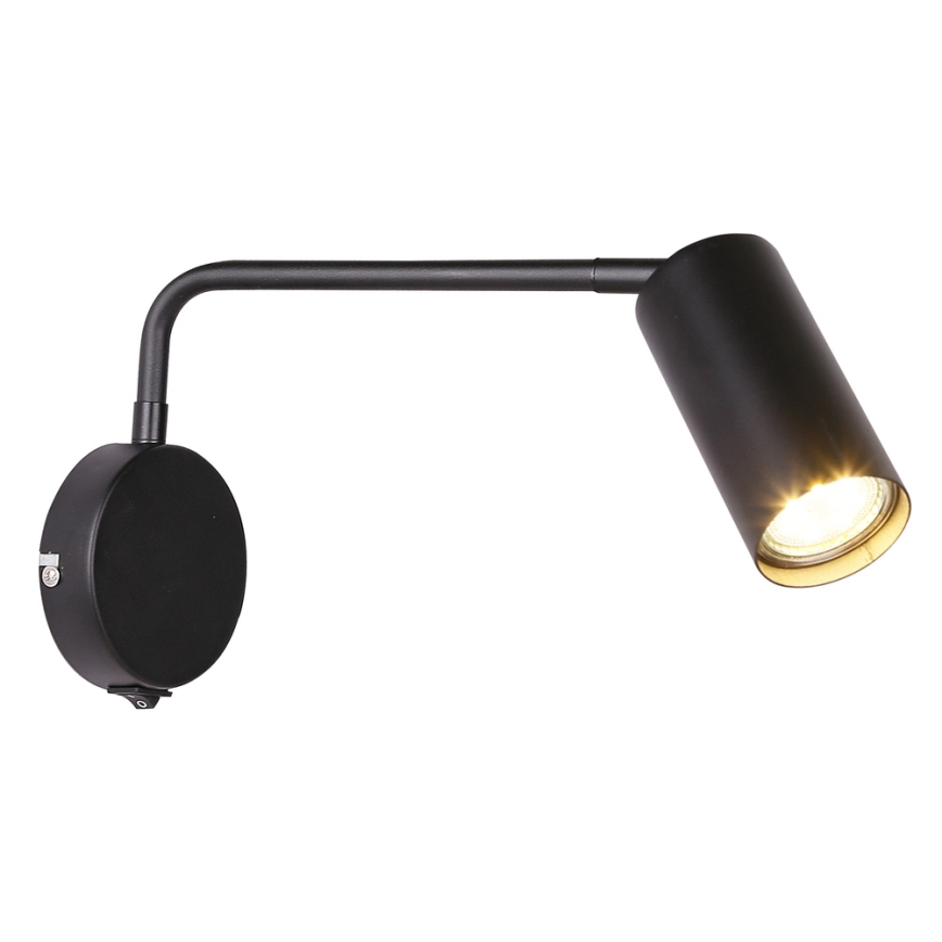 Væglampe TINA 1xGU10/15W/230V sort
