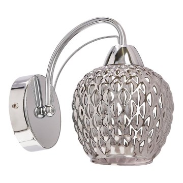 Væglampe TOBIAS 1xE27/40W/230V skinnende krom