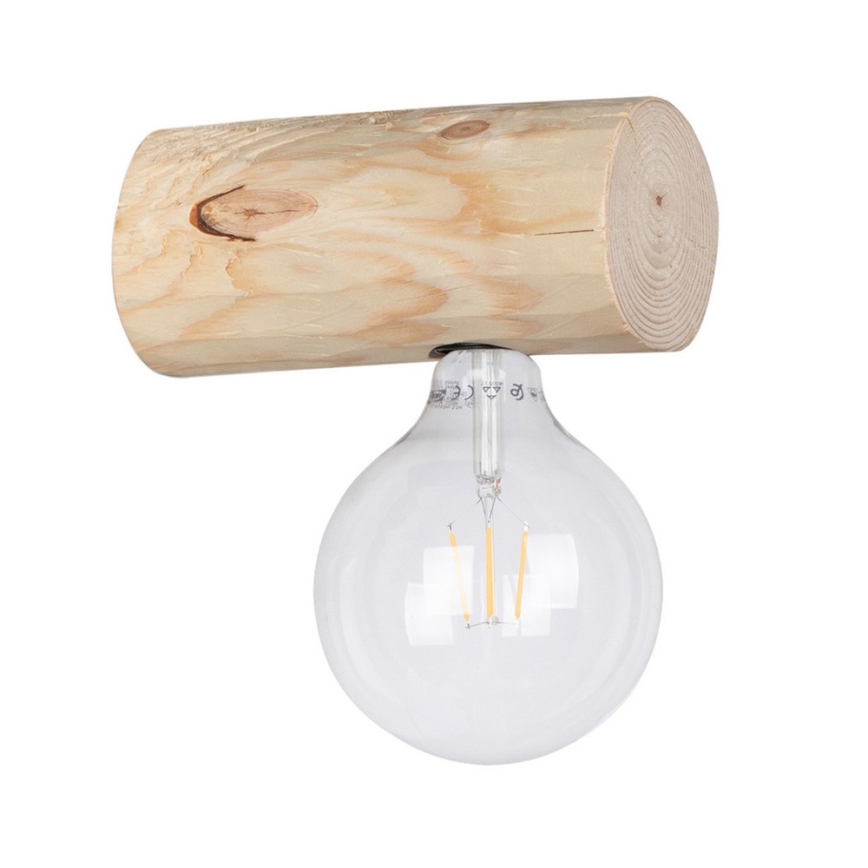 Væglampe TRABO 1xE27/25W/230V fyrretræ