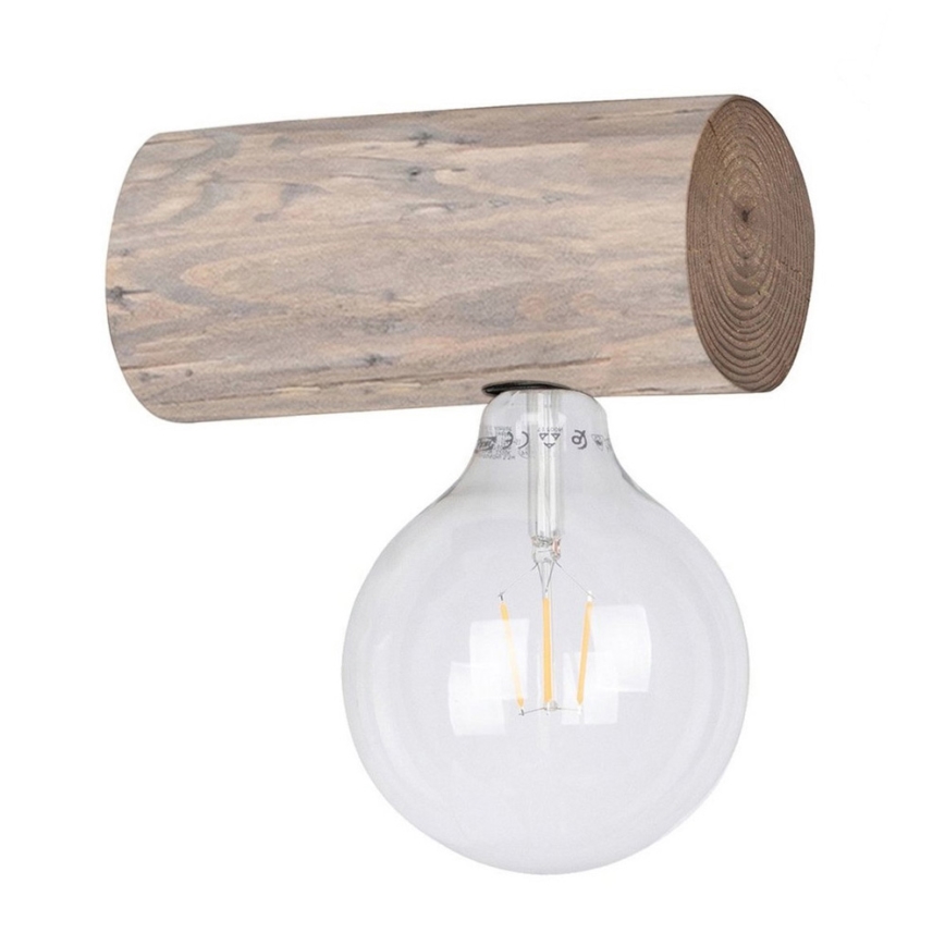 Væglampe TRABO 1xE27/25W/230V fyrretræ