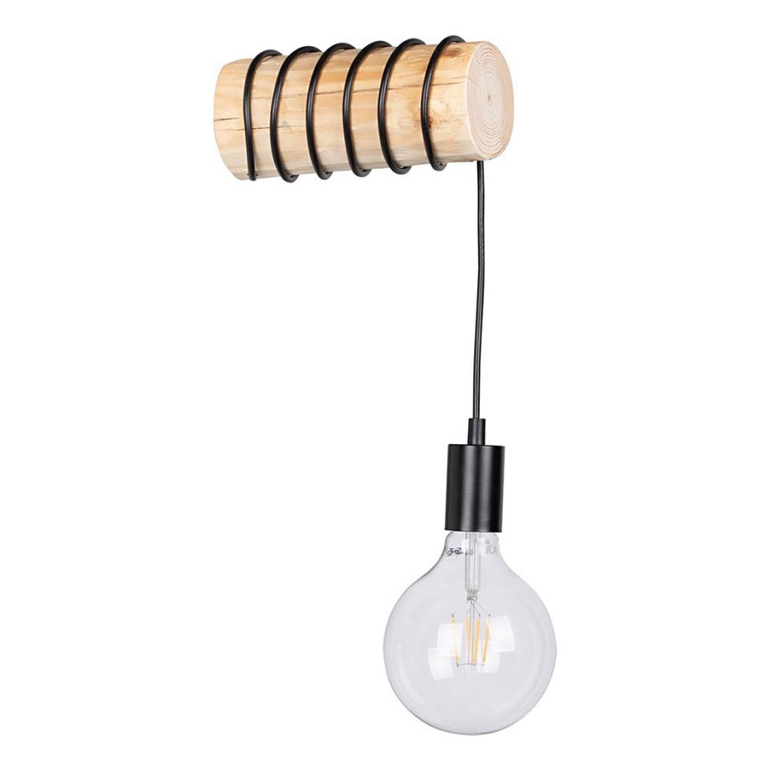 Væglampe TRABO 1xE27/60W/230V fyrretræ