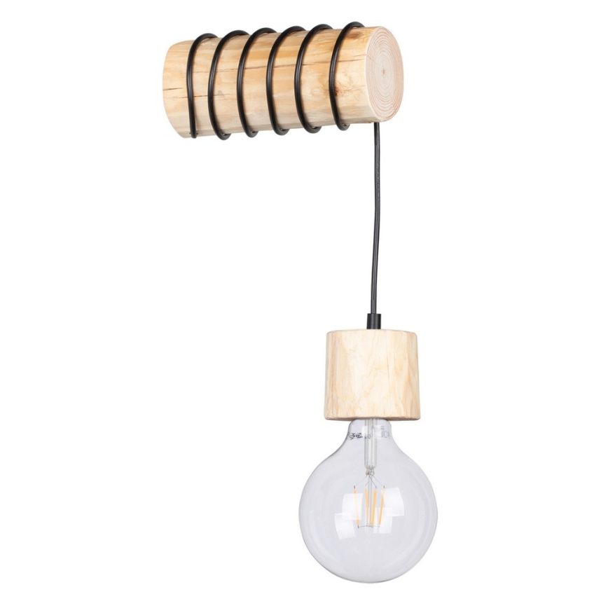 Væglampe TRABO 1xE27/60W/230V fyrretræ