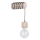 Væglampe TRABO 1xE27/60W/230V fyrretræ