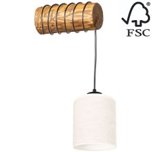 Væglampe TRENO 1xE27/25W/230V fyrretræ – FSC certificeret