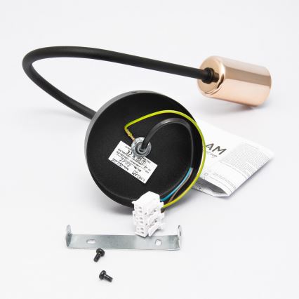 Væglampe TUBE 1xE27/15W/230V antik sort