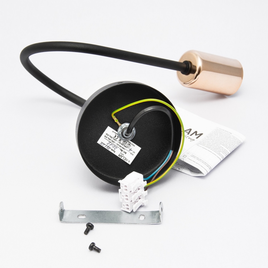Væglampe TUBE 1xE27/15W/230V antik sort