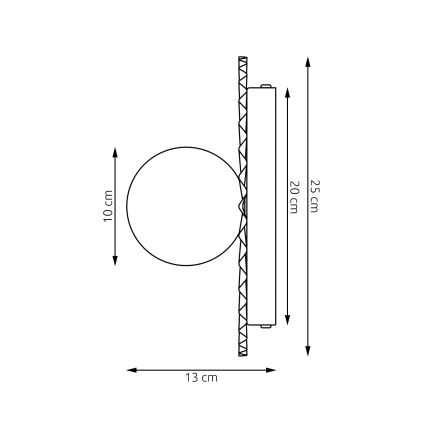 Væglampe UMBRA 1xG9/8W/230V beige