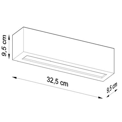 Væglampe VEGA 1xE27/60W/230V grå