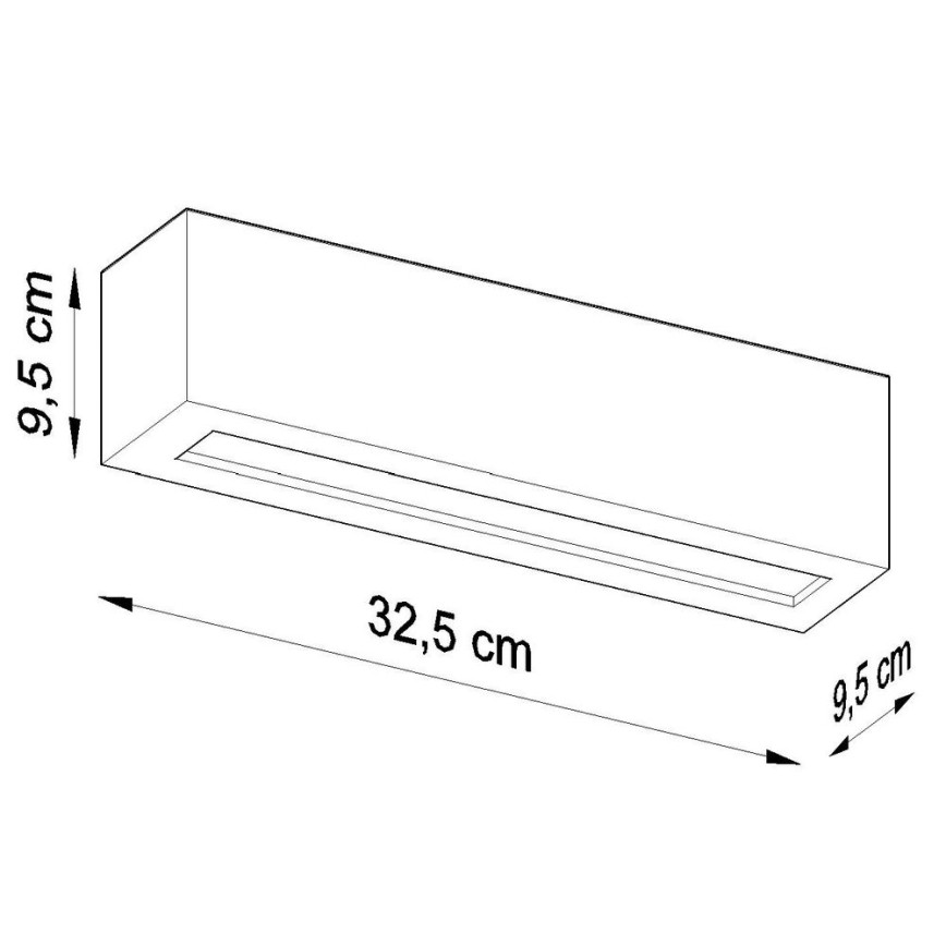 Væglampe VEGA 1xE27/60W/230V sort