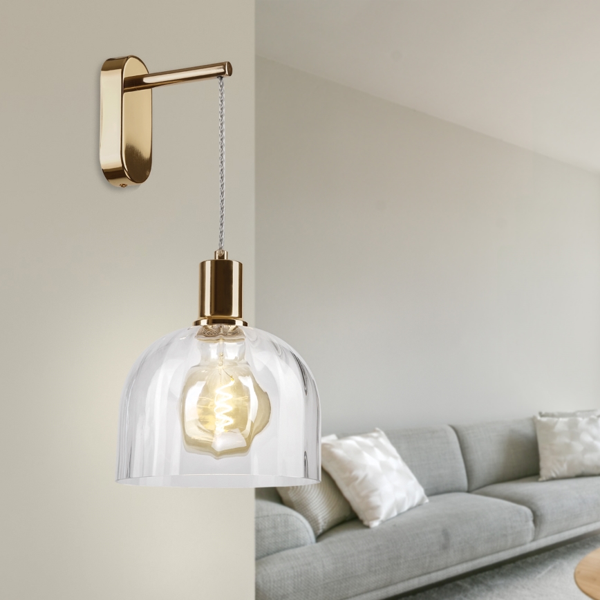 Væglampe VIVE 1xE27/15W/230V guld