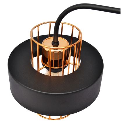 Væglampe VOLTA 1xE27/15W/230V 34 cm sort/gylden