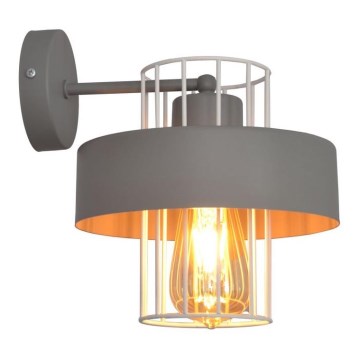 Væglampe VOLTA 1xE27/15W/230V grå