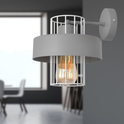 Væglampe VOLTA 1xE27/15W/230V grå