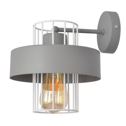 Væglampe VOLTA 1xE27/15W/230V grå