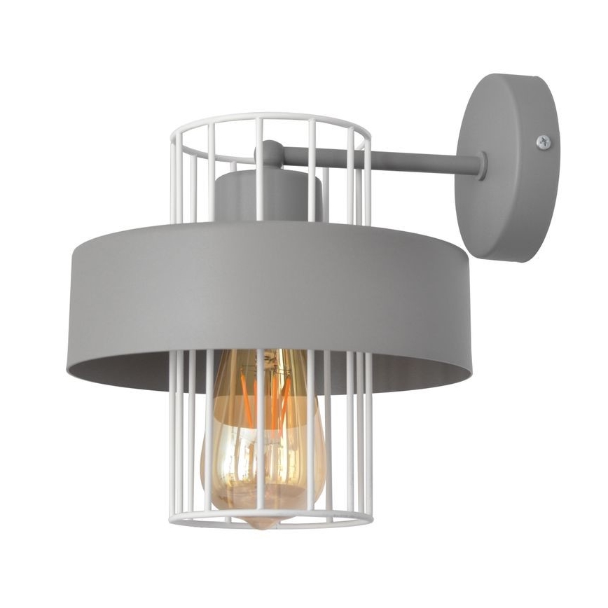 Væglampe VOLTA 1xE27/15W/230V grå