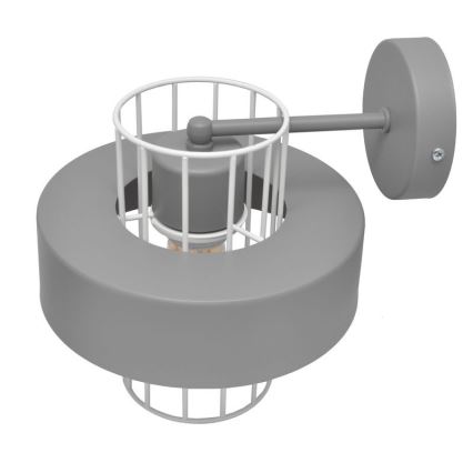 Væglampe VOLTA 1xE27/15W/230V grå