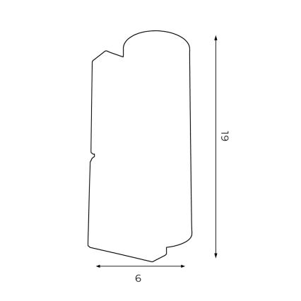 Væglampe WALL 1xGU10/8W/230V hvid