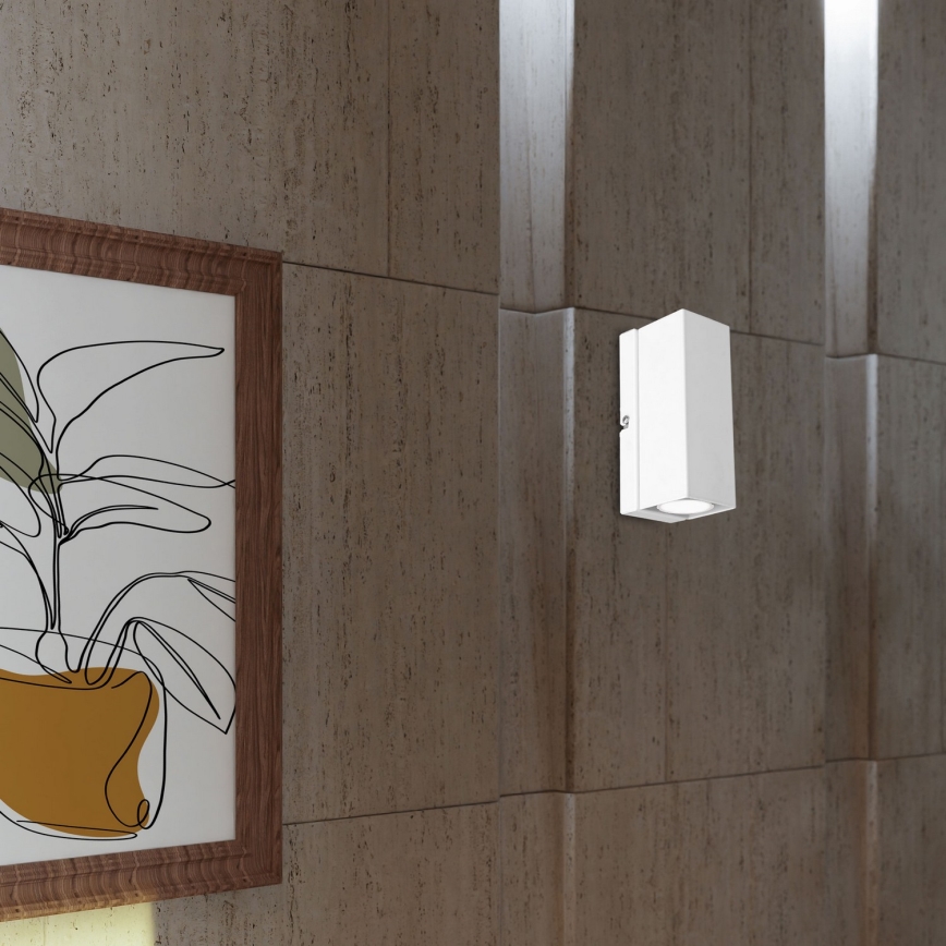 Væglampe WALL 1xGU10/8W/230V hvid