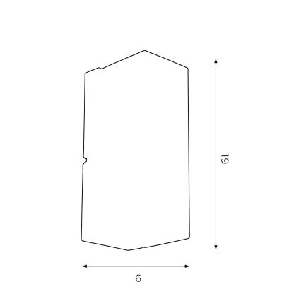 Væglampe WALL 1xGU10/8W/230V hvid