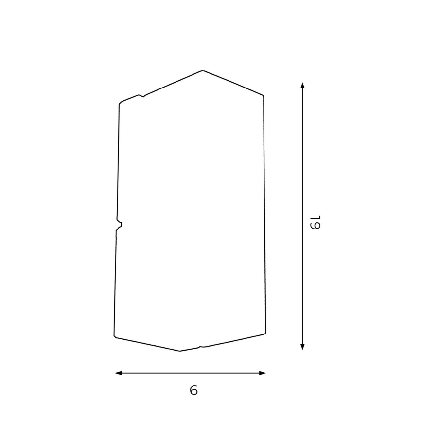 Væglampe WALL 1xGU10/8W/230V hvid