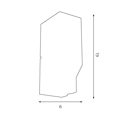 Væglampe WALL 1xGU10/8W/230V hvid/skinnende krom