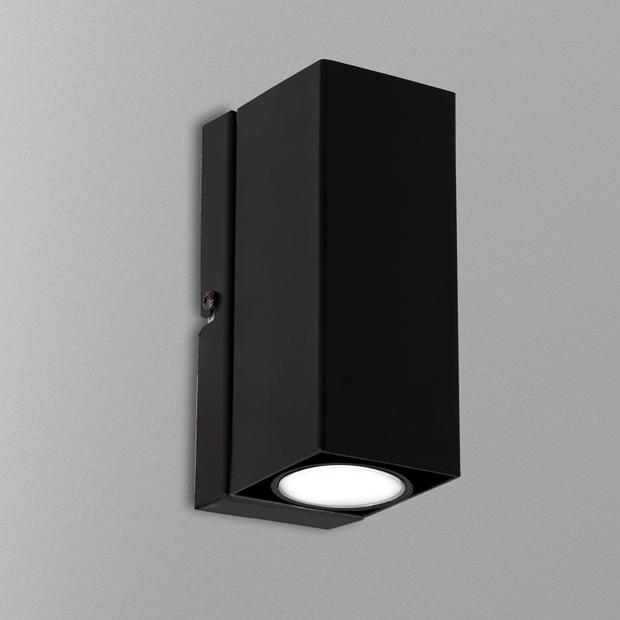 Væglampe WALL 1xGU10/8W/230V sort