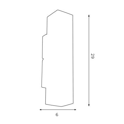 Væglampe WALL 2xGU10/8W/230V hvid