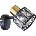 Væglampe ZAHARA 1xE27/10W/230V sort