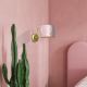 Væglampe ZIGGY 1xE27/60W/230V pink/guldfarvet