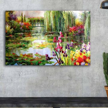 Vægmaleri på lærred 45x70 cm natur