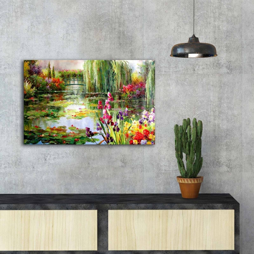 Vægmaleri på lærred 45x70 cm natur