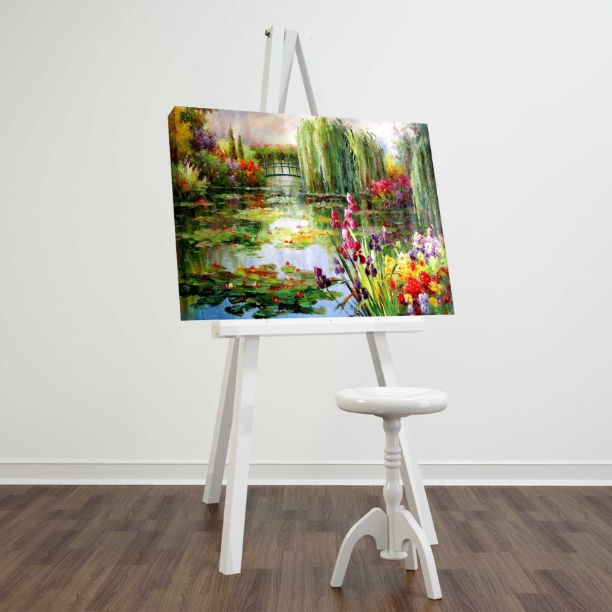 Vægmaleri på lærred 45x70 cm natur