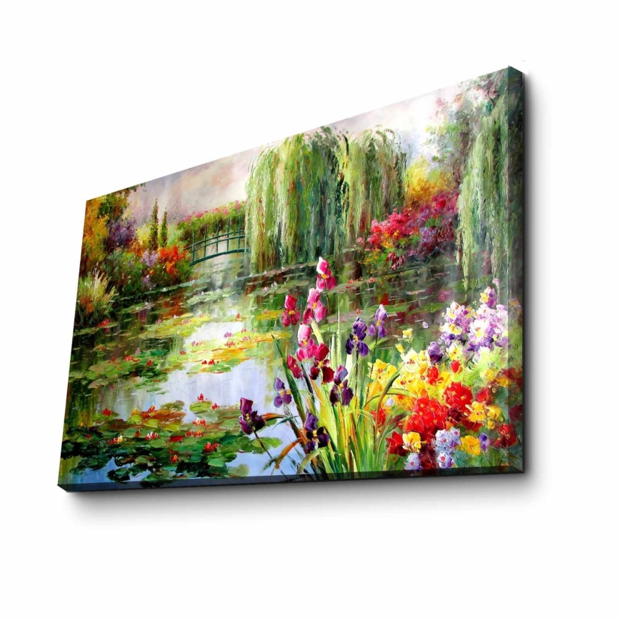 Vægmaleri på lærred 45x70 cm natur