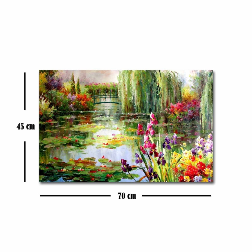Vægmaleri på lærred 45x70 cm natur