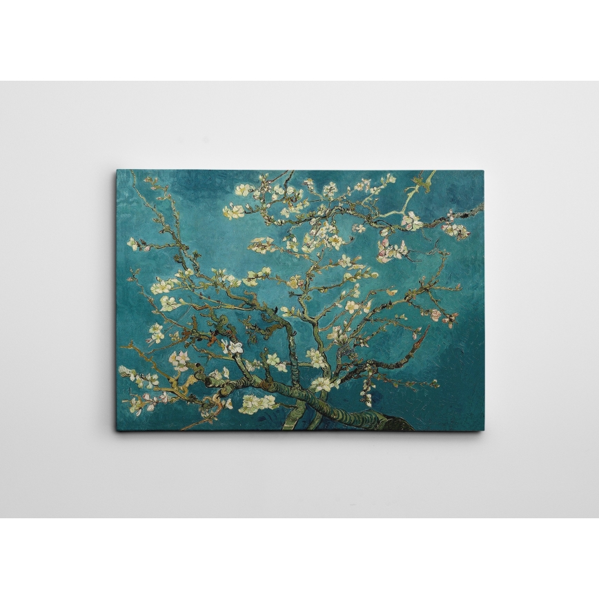 Vægmaleri på lærred 70x100 cm træ