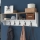 Vægmonteret knagerække RANI 120x37x22 cm hvid/beige