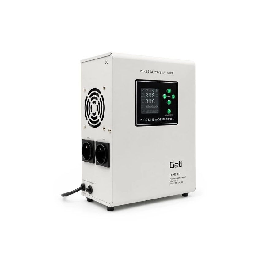 Vægmonteret nødstrømsforsyning 700W/1000VA ren sinus