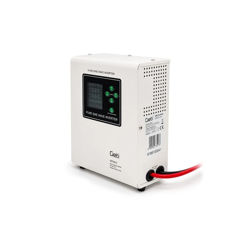 Vægmonteret UPS 300W/500VA med ren sinus