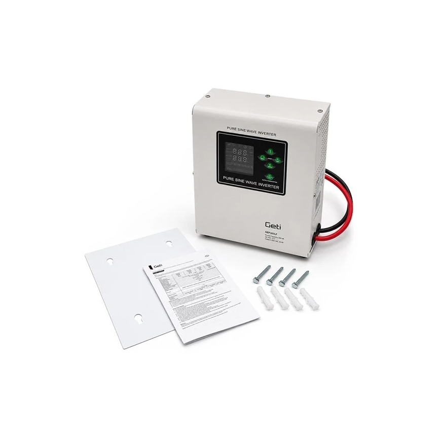 Vægmonteret UPS 300W/500VA med ren sinus