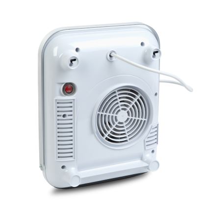 Vægmonteret varmeapparat med håndklædeholder 2000 W/230 V IP22, hvid + fjernbetjening