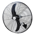 Vægmonteret ventilator 180 W/230 V, Ø 66 cm, sort + fjernbetjening