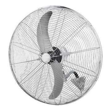 Vægmonteret ventilator 180W/230V Ø 66 cm sølv + fjernbetjening